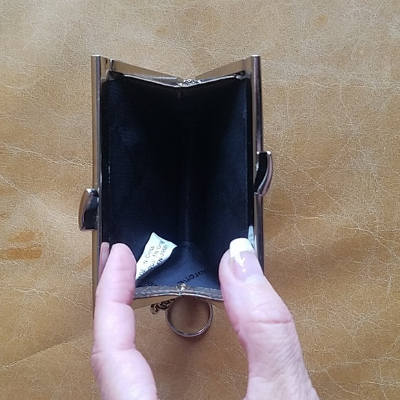 Vintage Baronet coin purse wallet key chain bag charm kiss clasp - Picture 9 of 10